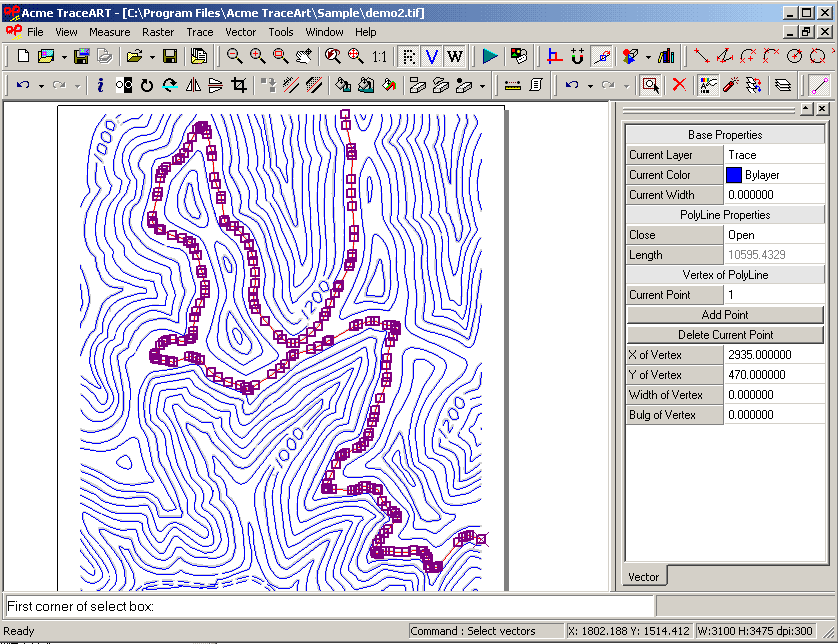 TraceArt,BMP to DXF,JPEG to DXF,TIFF to DXF,TIFF to AutoCAD